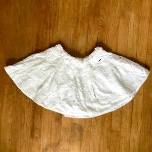White Lace Skirt - Hollister Size M